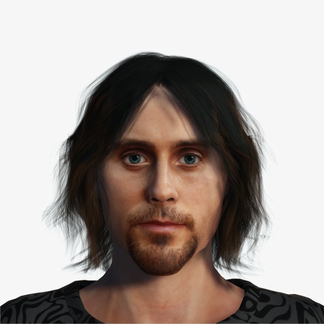 Jared Leto 3D Rigged model ready for animation Modelo 3D .c4d .max .obj .3ds .fbx .stl .blend 