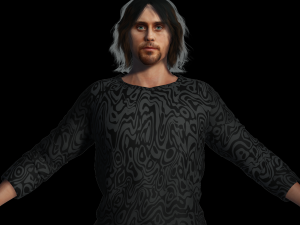 Jared Leto 3D Rigged model ready for animation Modelo 3D