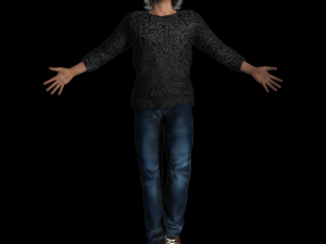 Jared Leto 3D Rigged model ready for animation Modelo 3D