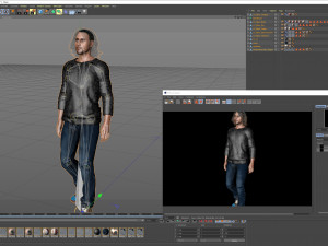 Jared Leto 3D Rigged model ready for animation Modelo 3D