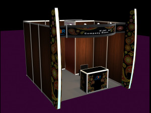 3x3 system octanorm Booth Design 3Dモデル