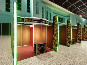 3x3 system octanorm Booth Design 3Dモデル