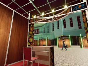 3x3 system octanorm Booth Design 3Dモデル