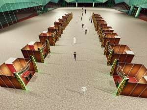 3x3 system octanorm Booth Design 3Dモデル