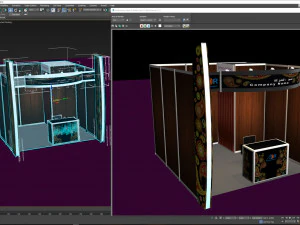 3x3 system octanorm Booth Design 3D Model