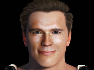 Arnold Schwarzenegger 3D Rigged model ready for animation 3D Model