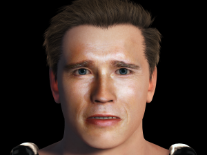 Arnold Schwarzenegger 3D Rigged model ready for animation 3D Model