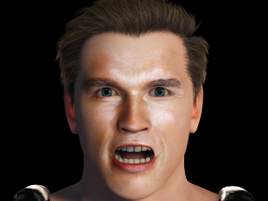 Arnold Schwarzenegger 3D Rigged model ready for animation 3D Model