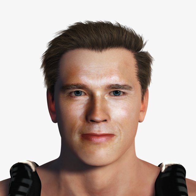 Arnold Schwarzenegger 3D Rigged model ready for animation 3D Model .c4d .max .obj .3ds .fbx .stl .blend 