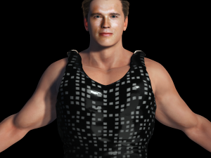 Arnold Schwarzenegger 3D Rigged model ready for animation 3D Model