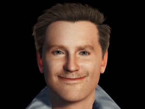 Bradley Cooper is singing 3D Rigged model ready for animation 3D Модель