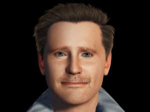 Bradley Cooper is singing 3D Rigged model ready for animation 3D Модель