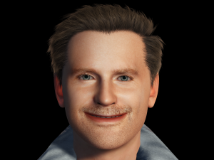 Bradley Cooper is singing 3D Rigged model ready for animation 3D Модель