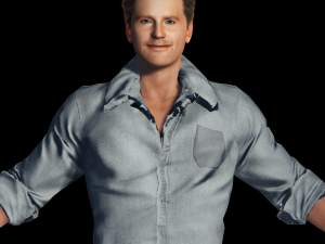 Bradley Cooper is singing 3D Rigged model ready for animation 3D Модель