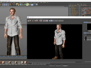 Bradley Cooper is singing 3D Rigged model ready for animation 3D Модель