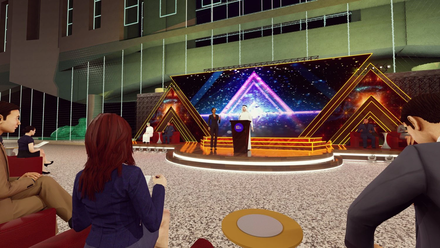 Conference Stage Design and the render in lumion 3D Model .c4d .max .obj .3ds .fbx .stl .blend 