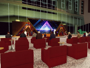 Conference Stage Design and the render in lumion Modelo 3D