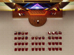 Conference Stage Design and the render in lumion 3D Model