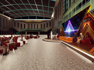 Conference Stage Design and the render in lumion Modelo 3D