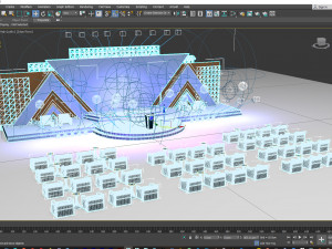 Conference Stage Design and the render in lumion Modelo 3D