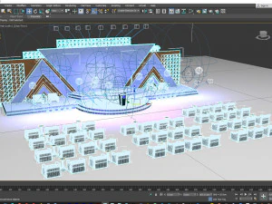 Conference Stage Design and the render in lumion 3D Model
