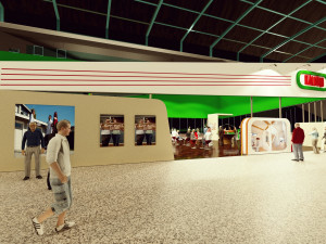 Italiano special stand Booth Design and the render in lumion 3D Модель