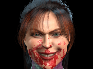 Amber Heard zombie 3D Rigged model ready for animation Model 3D
