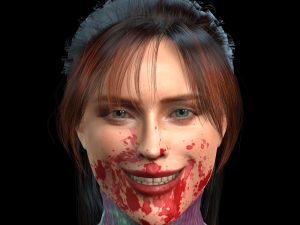 Amber Heard zombie 3D Rigged model ready for animation Model 3D