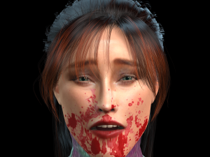 Amber Heard zombie 3D Rigged model ready for animation Model 3D