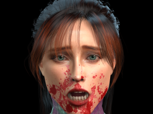 Amber Heard zombie 3D Rigged model ready for animation Model 3D