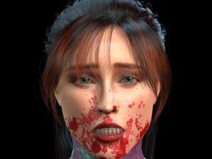 Amber Heard zombie 3D Rigged model ready for animation Model 3D
