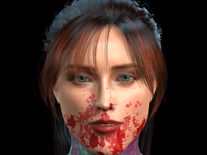 Amber Heard zombie 3D Rigged model ready for animation Model 3D