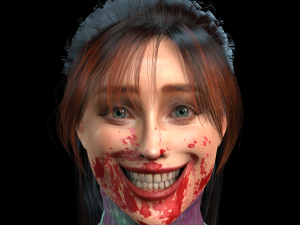 Amber Heard zombie 3D Rigged model ready for animation Model 3D