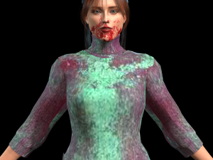 Amber Heard zombie 3D Rigged model ready for animation Model 3D