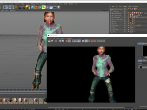 Amber Heard zombie 3D Rigged model ready for animation Model 3D