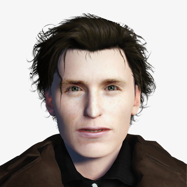 Eddie Redmayne 3D Rigged model ready for animation Modèle 3D .c4d .max .obj .3ds .fbx .stl .blend 