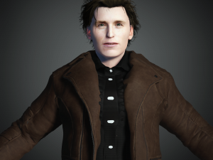 Eddie Redmayne 3D Rigged model ready for animation Modèle 3D