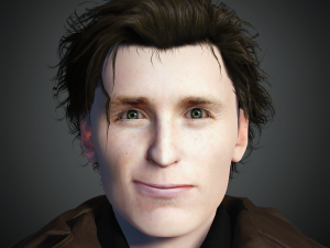 Eddie Redmayne 3D Rigged model ready for animation Modèle 3D