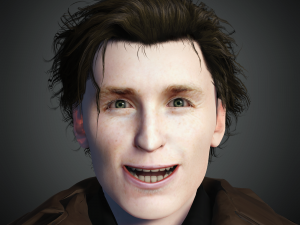 Eddie Redmayne 3D Rigged model ready for animation Modèle 3D