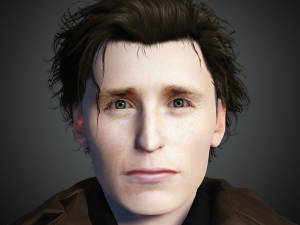 Eddie Redmayne 3D Rigged model ready for animation Modèle 3D