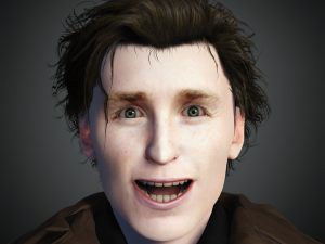 Eddie Redmayne 3D Rigged model ready for animation Modèle 3D