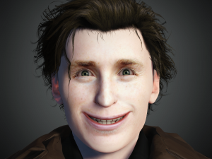 Eddie Redmayne 3D Rigged model ready for animation Modèle 3D
