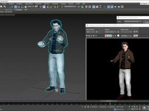 Eddie Redmayne 3D Rigged model ready for animation Modèle 3D