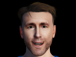 Ryan Reynolds 3D Rigged model ready for animation 3D-Modell