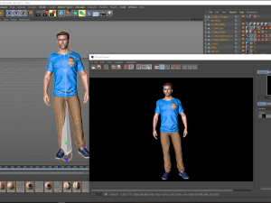 Ryan Reynolds 3D Rigged model ready for animation 3D-Modell