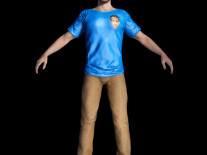Ryan Reynolds 3D Rigged model ready for animation 3D-Modell