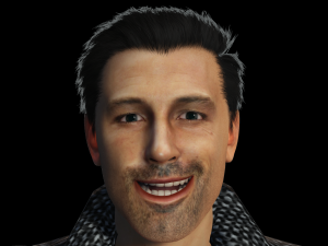 Ben Affleck 3D Rigged model ready for animation 3D-Modell