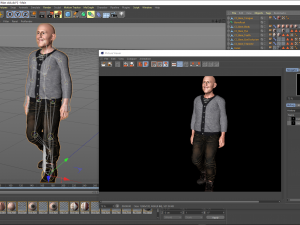 Old Man3D Rigged model ready for animation 3D Model