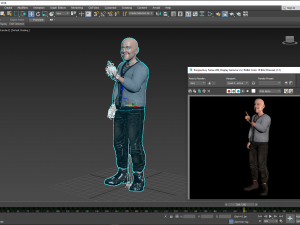 Old Man3D Rigged model ready for animation 3D Model