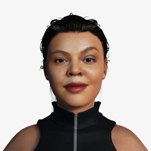 Tessa Thompson 3D Rigged model ready for animation 3D Модель .c4d .max .obj .3ds .fbx .stl .blend 
